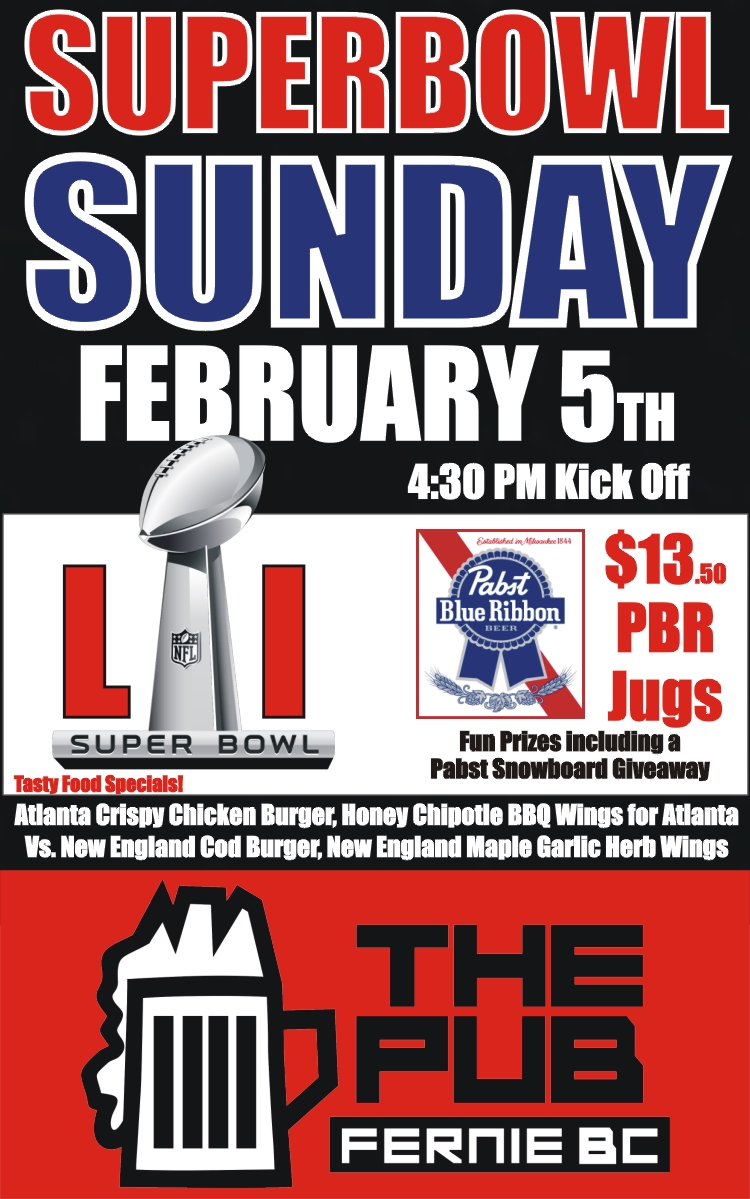 superbowl fernie pub