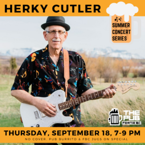 The Pub Summer Concert Series with Herky Cutler – Thursday, September 18, 2025