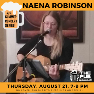 The Pub Summer Concert Series with Naena Robinson – Thursday, August 21, 2025