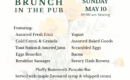 2026 Mother’s Day Brunch in The Pub at Park Place Lodge